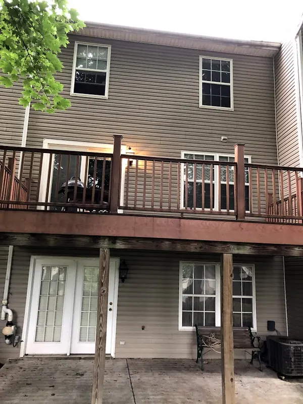 Rear of the townhouse with deck